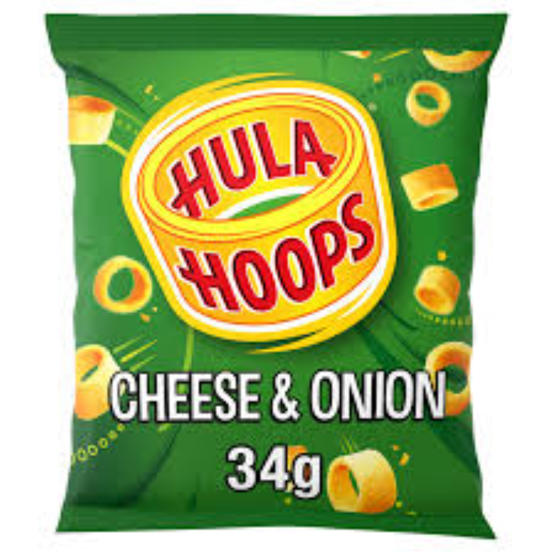 HULA HOOPS CHEESE & ONION 43G